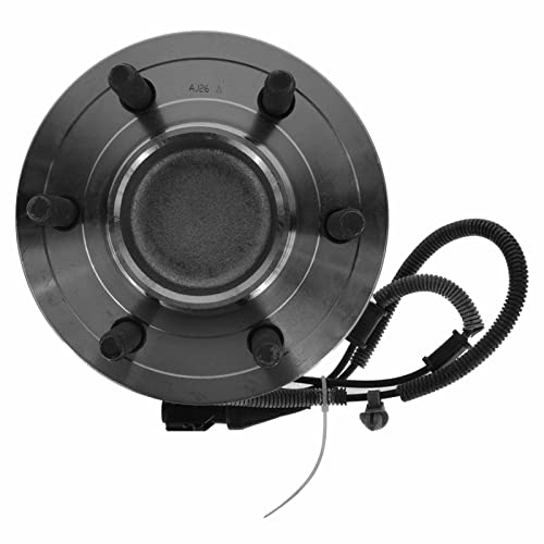 Image of TRQ Front Left and Right Wheel Bearing and Hub Assembly Set 2 Piece Compatible with 2009-2010 Ford F-150 Rear Wheel Drive 6 Lug Wheels