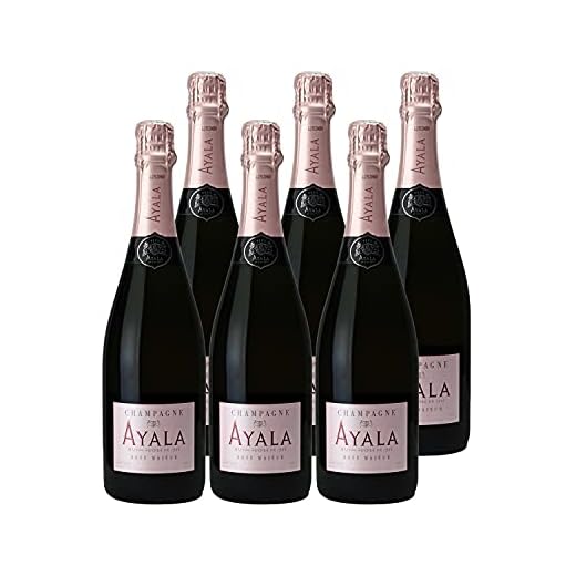 Champagne Rosé Majeur Rosé - Maison Ayala - Cépages Chardonnay, Pinot Noir, Pinot Meunier - Lot de 6x75cl - 16/20 Bettane Desseauve