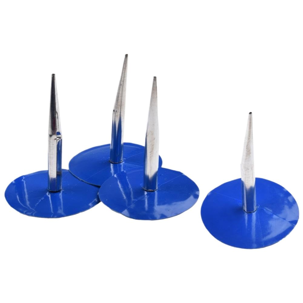 4Pcs Tire Puncture Repair Wired 6mm Tyre Mushroom Patch Compatible with Car Vehicle Tubeless Tyre