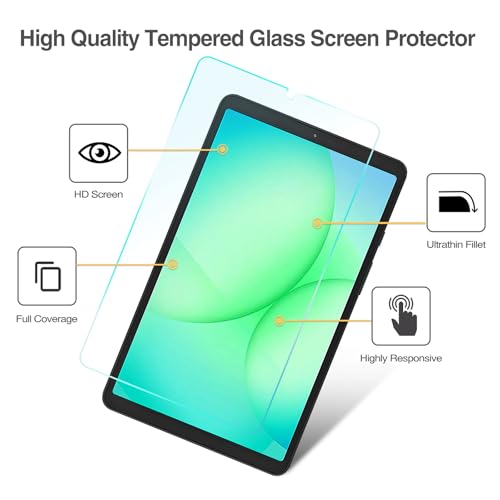 ProCase Screen Protector for 8.7" Galaxy Tab A11 2025 X130 X133 X135 /A9 2023 X110 X115 X117, Tempered Glass Clear Film Guard -3 Pack - Image 2
