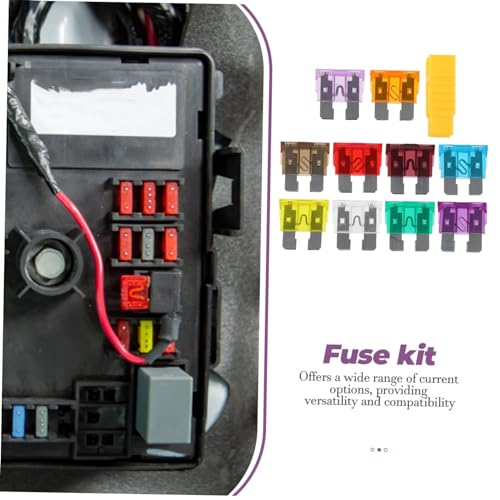 Juego de 50 fusibles mini automotrices para automóvil, kit de repuesto miniatura 7