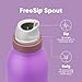 Owala FreeSip Twist Insulated Stainless Steel Water Bottle with Straw for Sports and Travel, BPA-Free, 18-oz, Purple (California Grapevine)