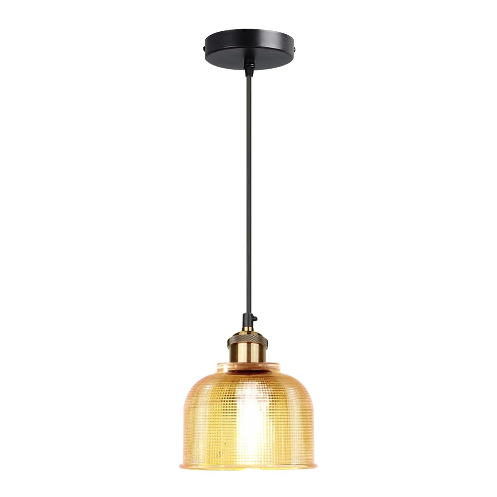 Lampadario a sospensione in vetro in stile industriale nordico