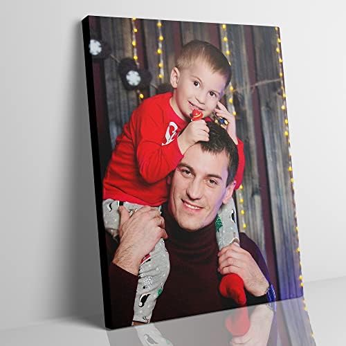 Custom Canvas Prints With Your Photos, Customized Personalized Pictures Print Wall Art For Family,Wedding,Festival,Pet,Poster6x8, Vertical