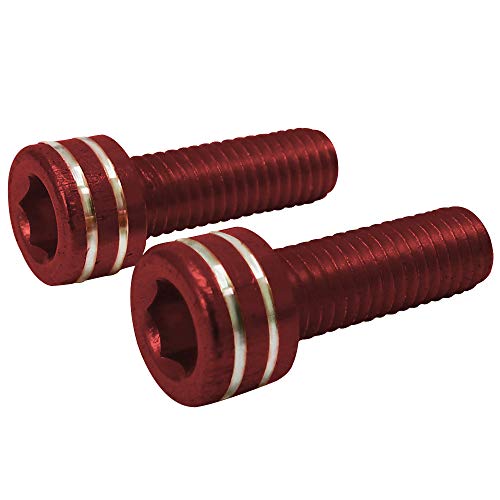 Kit 2 Conjuntos de Parafuso XON para Suporte de Caramanhola em Alumínio Vermelho