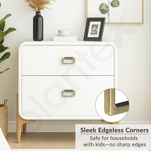 Image of Plantex Rajwadi Drawer Kadi /3.5 Inch Drawer Handle /Pull-Push Kadi for Home /Office Cabinet - Pack of 1 (Brass Antique)