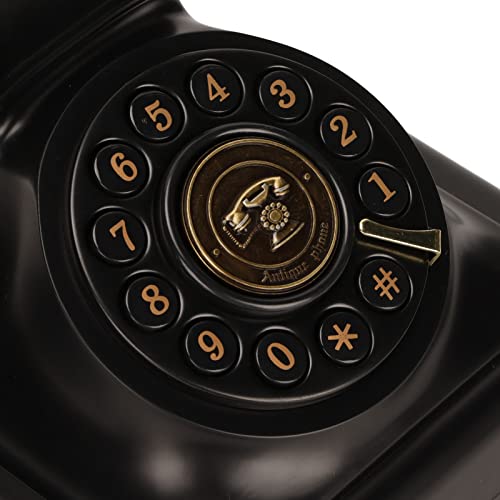 Téléphone fixe vintage filaire rétro pour déco de maison et bureau - 4