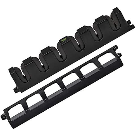 Booms Fishing WV2 Vertical 6-Rod Rack Horizontal Fishing Pole Holder Wall Mount Modular for Garage Cover