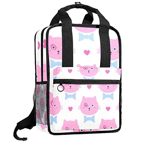Sac à dos garçon motif chats pour l'école et les sorties de week-end