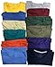 BILLIONHATS 24 Pack Mens Cotton Short Sleeve Lightweight T-Shirts, Bulk Crew Tees for Guys, Mixed Bright Colors Bulk Pack (X-Large) Assorted