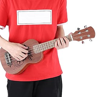 Ukulélé Sapele 21 pouces, Ukulélé Sapele 21 pouces 4 cordes Instrument de musique guitare hawaïenne(panel with flower… - Les Beatles, Paul McCartney, John Lennon, RIngo Starr, George Harrison Ukulélé Sapele 21 pouces, Ukulélé Sapele 21 pouces 4 cordes Instrument de musique guitare hawaïenne(panel with flower… – Image 5