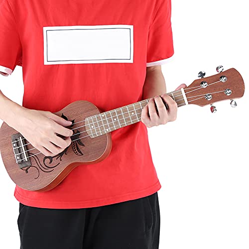 Ukulélé Sapele 21 pouces, Ukulélé Sapele 21 pouces 4 cordes Instrument de musique guitare hawaïenne(panel with flower… - Les Beatles, Paul McCartney, John Lennon, RIngo Starr, George Harrison Ukulélé Sapele 21 pouces, Ukulélé Sapele 21 pouces 4 cordes Instrument de musique guitare hawaïenne(panel with flower… – Image 6