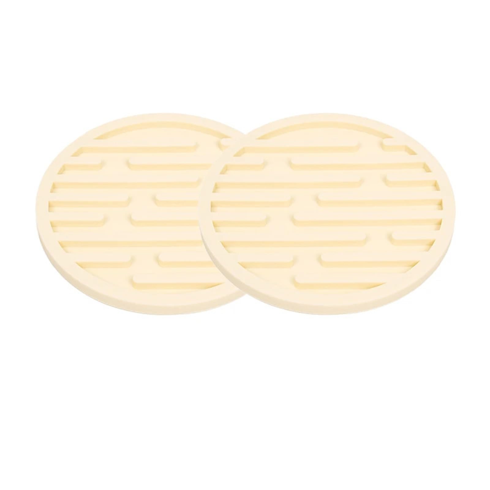 Insulated Coasters 10pcs Silicone Coasters Drinks Thickened Coaster Holder Coffee Cup Mat Tabletop Protection for Drinks Coffee Pads Beer Home Office(Yellow)