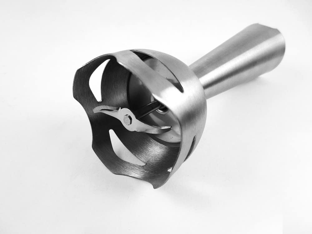 Batidora de Mano de 500 W - Hojas de Acero Inoxidable y Vaso Graduado de 600 ml - Empuñadura Ergonómica - Incluye Picadora con Vaso, Batidor y Accesorios - Silvano