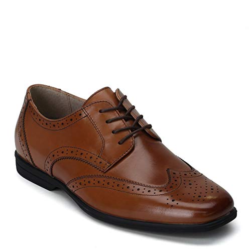 Florsheim Boy's Reveal Wingtip Jr. (Toddler/Little Kid/Big Kid) Cognac 6 Big Kid M #TOP2