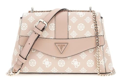 Sac GUESS Dorys Convertible Xbody à rabat imprimé logo sable pour femme