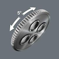 Wera Zyklop Speed-Knarrensatz 8100 SA 6, 1/4 Zoll-Antrieb, metrisch, Silber, 28-teilig, 05004016001 – Ansicht 4