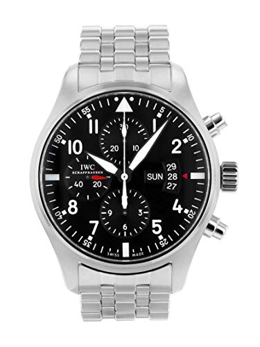 [アイダブリューシー] 腕時計 IWC IW377704 パイロットウォッチ クロノグラフ SSブレス ブラック メンズ [中古品] [並行輸入品]