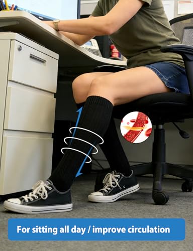 Image of Graduated Medical Compression Socks for Women&Men 20-30mmhg Knee High Sock