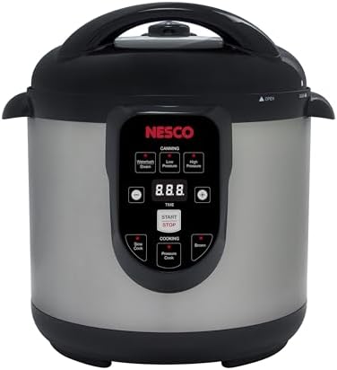 Nesco NPC-9 Smart Electric Pressure Cooker and Canner, Stainless ...