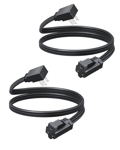 DEWENWILS 3FT Extension Cord with 3-Prong Flat Plug, 15A/1875W 14/3