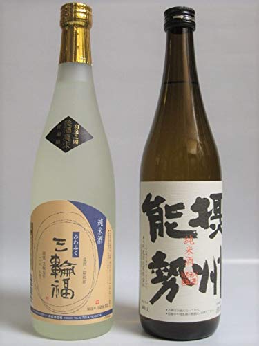 大阪地酒 純米酒飲み比べ 大阪府豊能郡 秋鹿酒造謹製 摂州能勢と 岸和田市 井坂酒造場謹製 三輪福 各720ml瓶 2本セット 化粧箱入