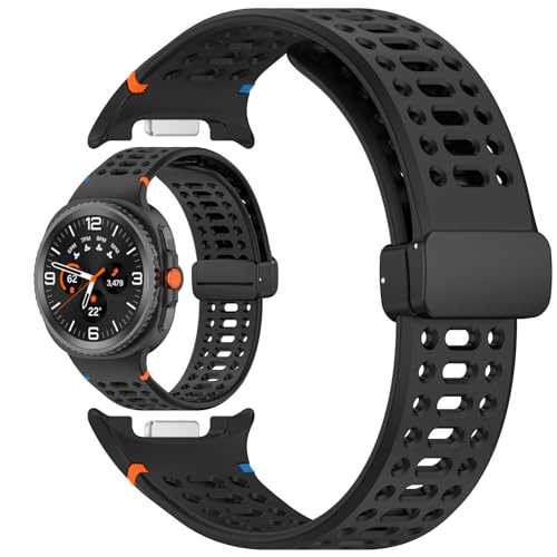 Bracelet réglable Samsung Galaxy Watch 8 Classic 47 mm doté d'une boucle rapide pliable