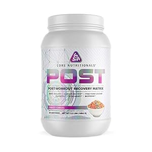 Core Nutritionals Post Post-Workout Recovery Matrix with Cyclic Dextrin®, Velositol®, for Optimum Protein Absorption, Glycogen Replenishment, Muscle Recovery 20 Servings (Fruity Cereal)