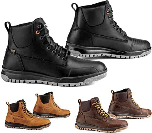 Falco ファルコ Patrol バイク シュ-ズ ライダー バイク ツーリングにも かっこいい アウトレット (41 ライトブラ