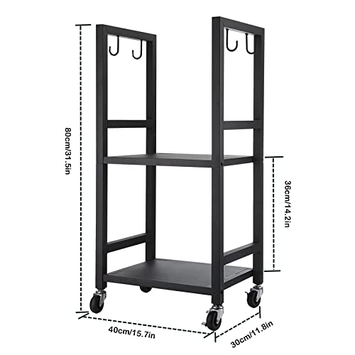 Porte-bûches pour cheminée extérieure et poêle avec rangement d'outils - 6