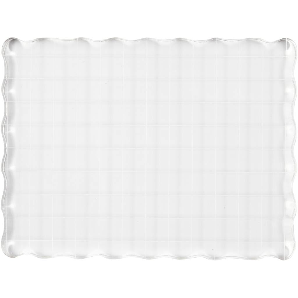 Bloc acrylique Creativ support tampon clear scrapbooking carterie - 3