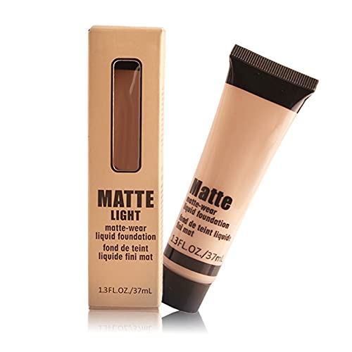 Full Coverage Liquid Foundation, Smoothing Makeup Base Concealer Foundation, Matte Wear Concealer Sun Block Cream, Minimizes Pores, Hides Wrinkles - Advanced Real Moisture Foundation (#2) #TOP27