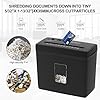 Woolsche Paper Shredder for Home,5 Sheet Desktop Cross Cut with 2.38-Gallon Basket Shredder,P-4 Security Level, 4-Mode Design, Shreds Paper/Credit Card - Durable, with Jam Proof Function for Home