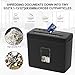Woolsche Paper Shredder for Home,5 Sheet Desktop Cross Cut with 2.38-Gallon Basket Shredder,P-4 Security Level, 4-Mode Design, Shreds Paper/Credit Card - Durable, with Jam Proof Function for Home