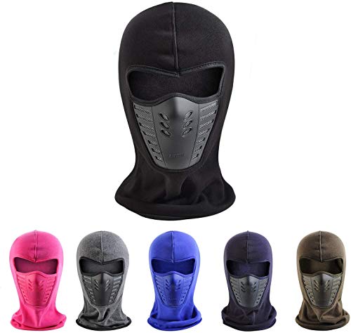 Image of V3E Unisex Winter Warm Balaclava Face Mask Bicycle Camping Ski Outdoor Masks Washable,Windproof Motorcycle Balaclava Outdoor Sports (Black)