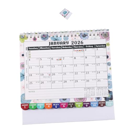 Calendario de mesa escolar PRETYZOOM ideal para planificar las clases y organizar el temario