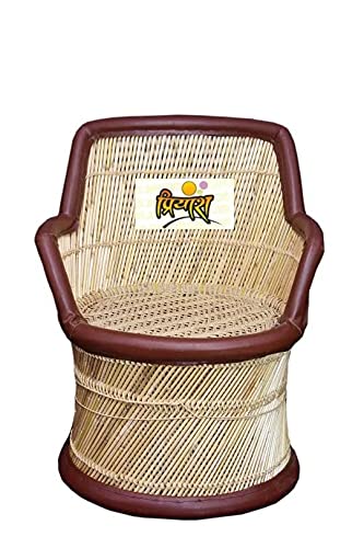 Priyansh mudda House Finest Bamboo Handmade Garden Stool Big (Beige)-picture-13