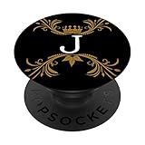 Crown Designs Black Pop Out Cell Phone Knob Grip