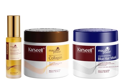 Karseell Blue Hair Color Depositing Mask Collagen Hair Treatment
