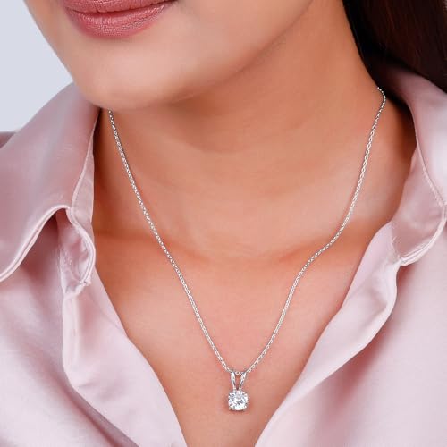 GIVA 925 Anushka Sharma Silver Zircon Pendant with Link Chain | Necklace to Gift Women & Girls | With Certificate of Authenticity and 925 Stamp | 6... - Image 5