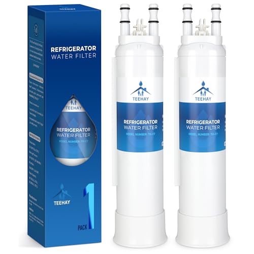 TEEHAY PWF-1 FPPWFU01 Frigidaire Water Filter Compatible with Frigidaire FRSS2623AS GRFS2853AF GRSS2652AF FRFS2823AD FRFS2823AS FRFS282LAF FRSS2623AB GRFC2353AF FPRU19F8WF 2 Pack