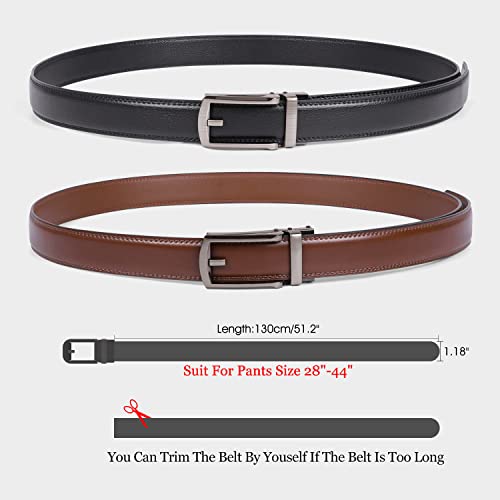 Genuine Leather Ratchet Belt – Automatic Buckle, Dress Style4