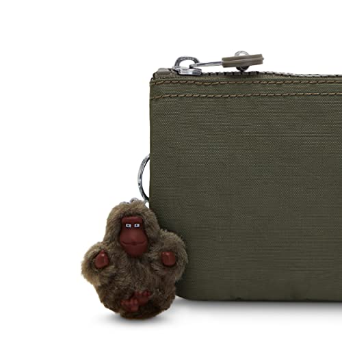 Kipling Womens Women's Barto Pouch, Organize Accessories, Slip Compartments, Zip Closure, Nylon Metallic Pouch, Jaded Green Tonal, 8 L X 4 H 0.75 D Us #TOP4