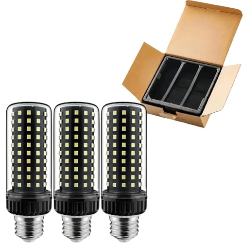 ZFFOZZ Paquete de 4 Bombillas LED De Maíz De Espectro Completo, Estilo Retro Oscuro, 30W, Rosca E26, E14, B22, Luz Cálida, Luz Blanca, 130 Cuentas de Lámpara.(Warm White,E26-30W)