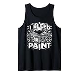 I Bleed Paint Paintball lustige Grafik-T-Shirts Tank Top