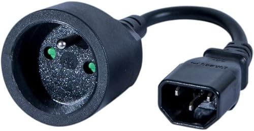 Adaptador IEC C14/CEE7 hembra