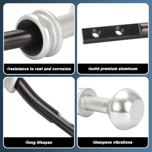 MOTOQUEEN for 2009-2019 Dodge Challenger 6-Speed Manual Shifter | Weighted Billet Aluminum | Short Throw Style Precision Gear Engagement | Upgrade Driving Experience | Replaces for P5155284AB - Image 6