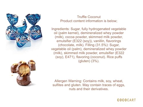 Image of Elvan Truffle Assortment Mini Bag, Truffle Mix Assortment Of Hazelnut, Strawberry and Coconut flavoured cream filled rice puff milk cocoa products (150 gram) (Pack of 2)