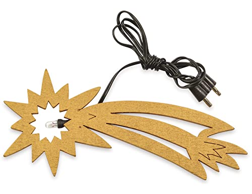 Riffelmacher & Weinberger LED Komet aus Holz 12cm mit 4.5V Anschluss...