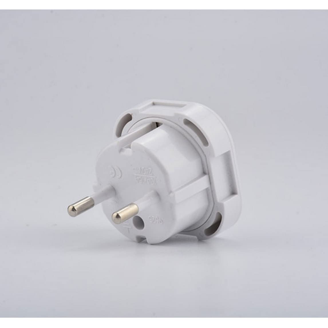 VGUARD [1 Pack] Adattatore Da Europa A Regno Unito, Confezione Adattatore Da UE A Regno Unito Adattatore Da 2 Pin A 3 Pin Per Dispositivo Elettronico Da Viaggio - Bianco